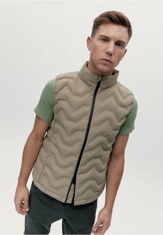 Gilet de sport 'Sepik' Born Living Yoga en beige : devant