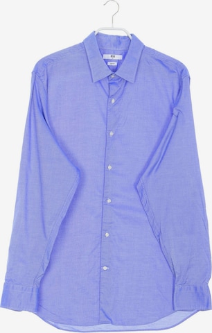 UNIQLO Button Up Shirt in XL in Blue: front