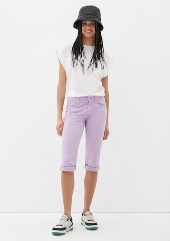 QS Slimfit Jeans in Lila