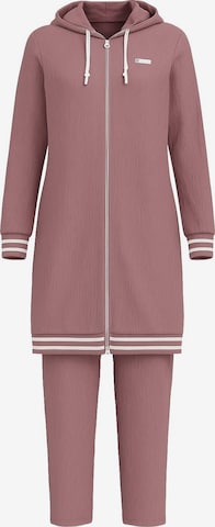 Pantalons de tailleur MODAMIHRAM en violet : devant