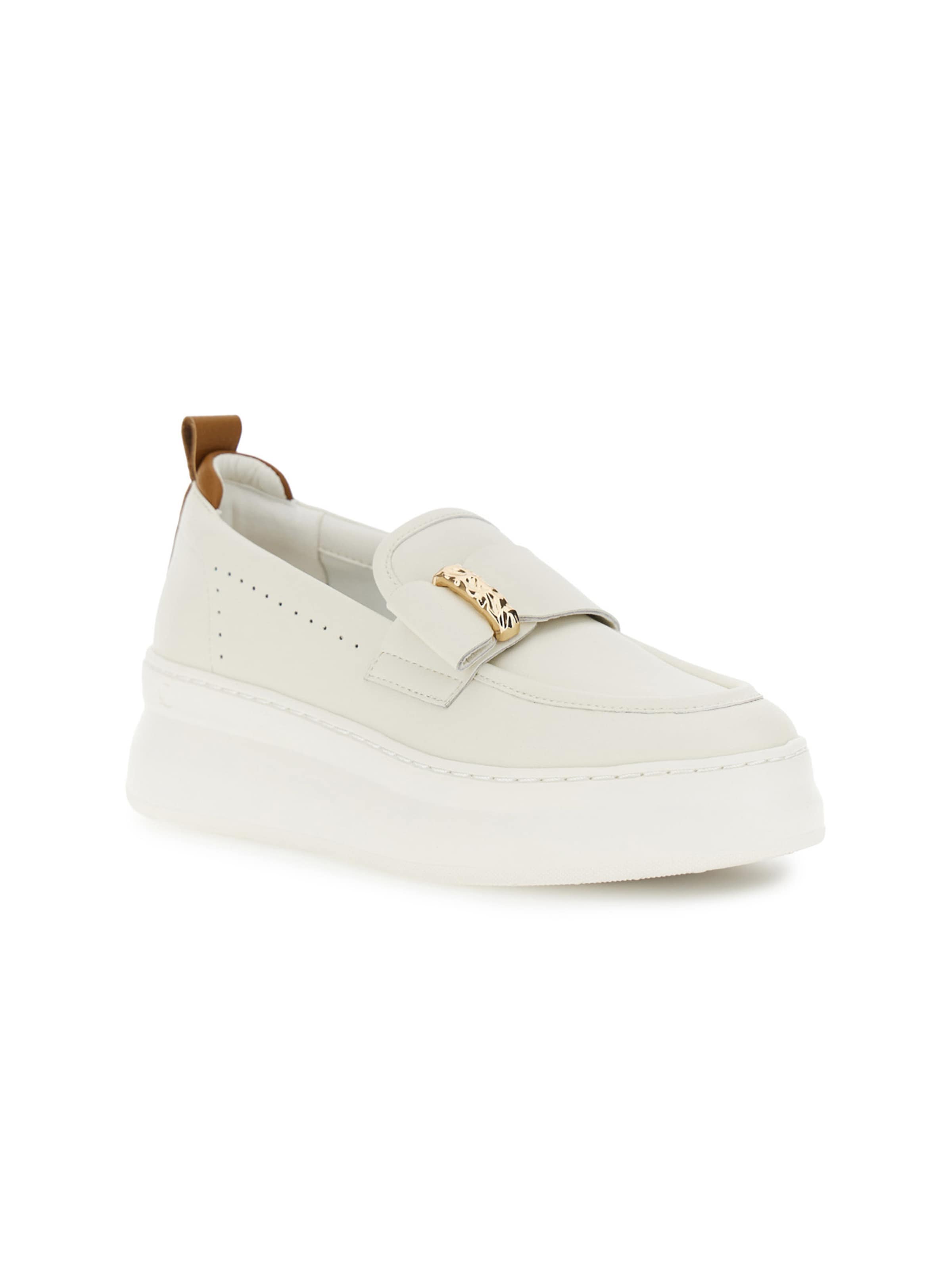 CAFè NOIR Instappers in Wit: voorkant