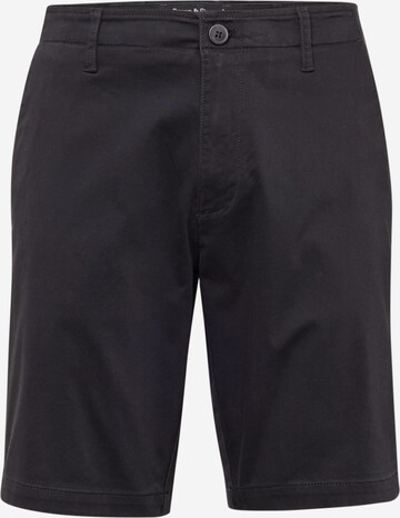 Regular Pantalon chino 'Gerhard' Bruun & Stengade en noir : devant