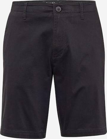 Bruun & Stengade רגיל מכנסי צ'ינו 'Gerhard' בשחור: מלפנים