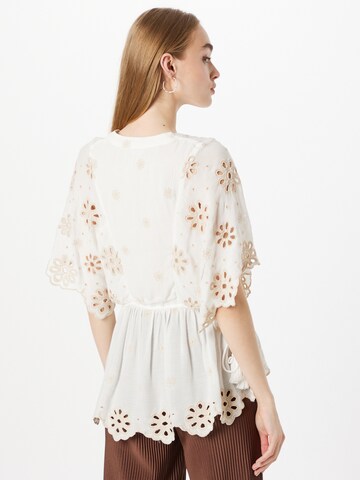 River Island Blouse 'BRODERIE' in Beige