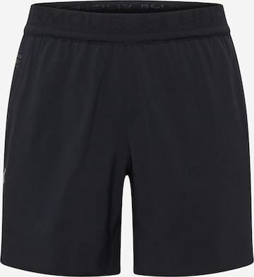 UNDER ARMOUR - regular Pantalón deportivo 'Peak' en negro: frente