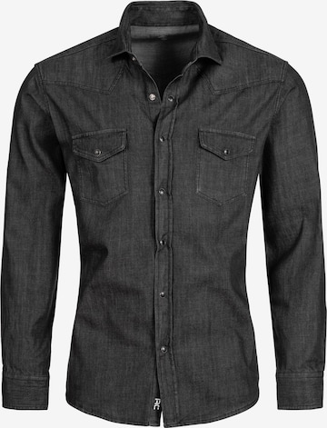 Rock Creek Regular Fit Hemd in Grau: Vorderseite