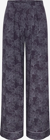 TRIUMPH Wide Leg Pyjamahose ' Aura Spotlight ' in Blau: Vorderseite