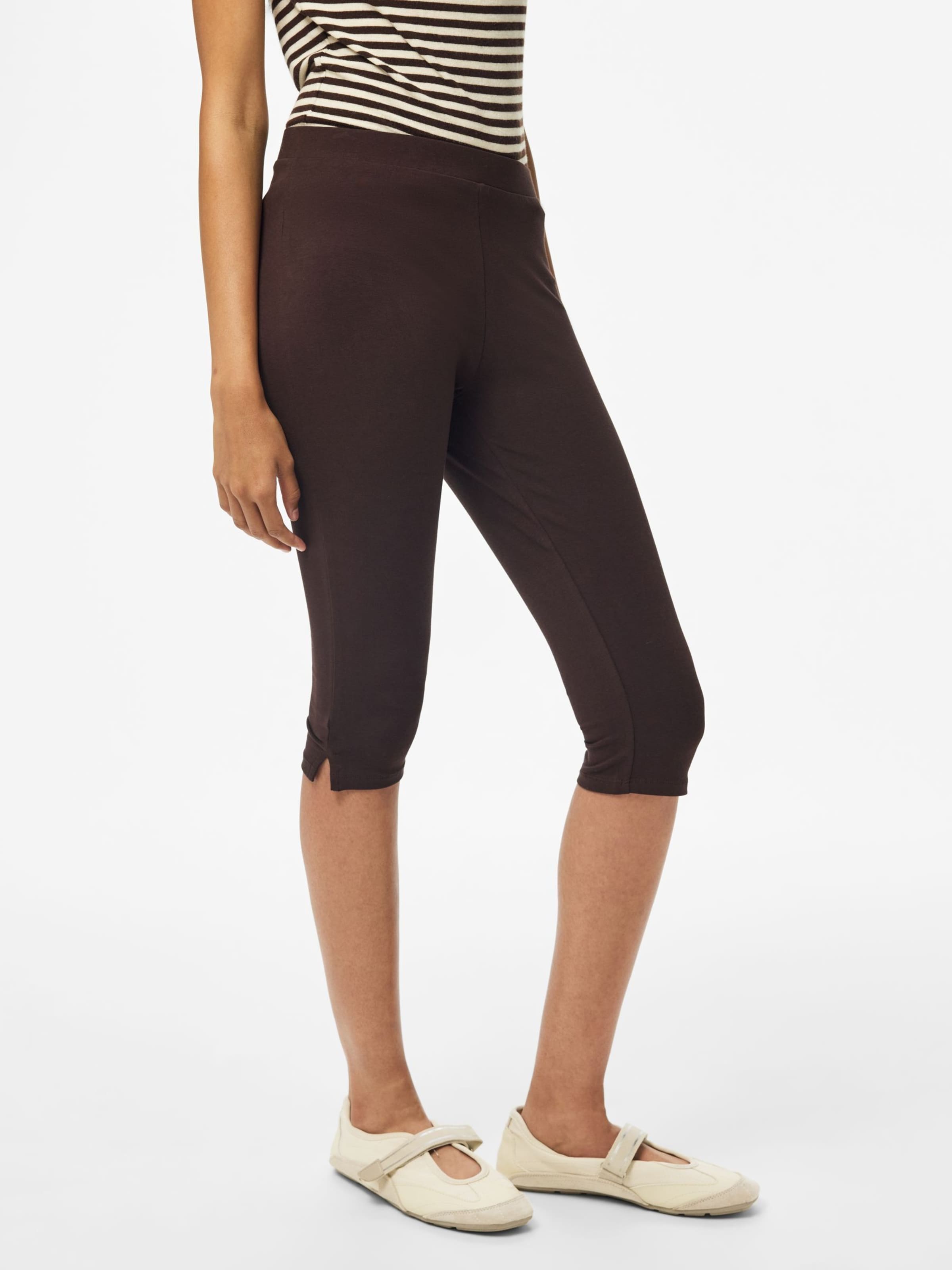 PIECES Skinny Pants in Brown