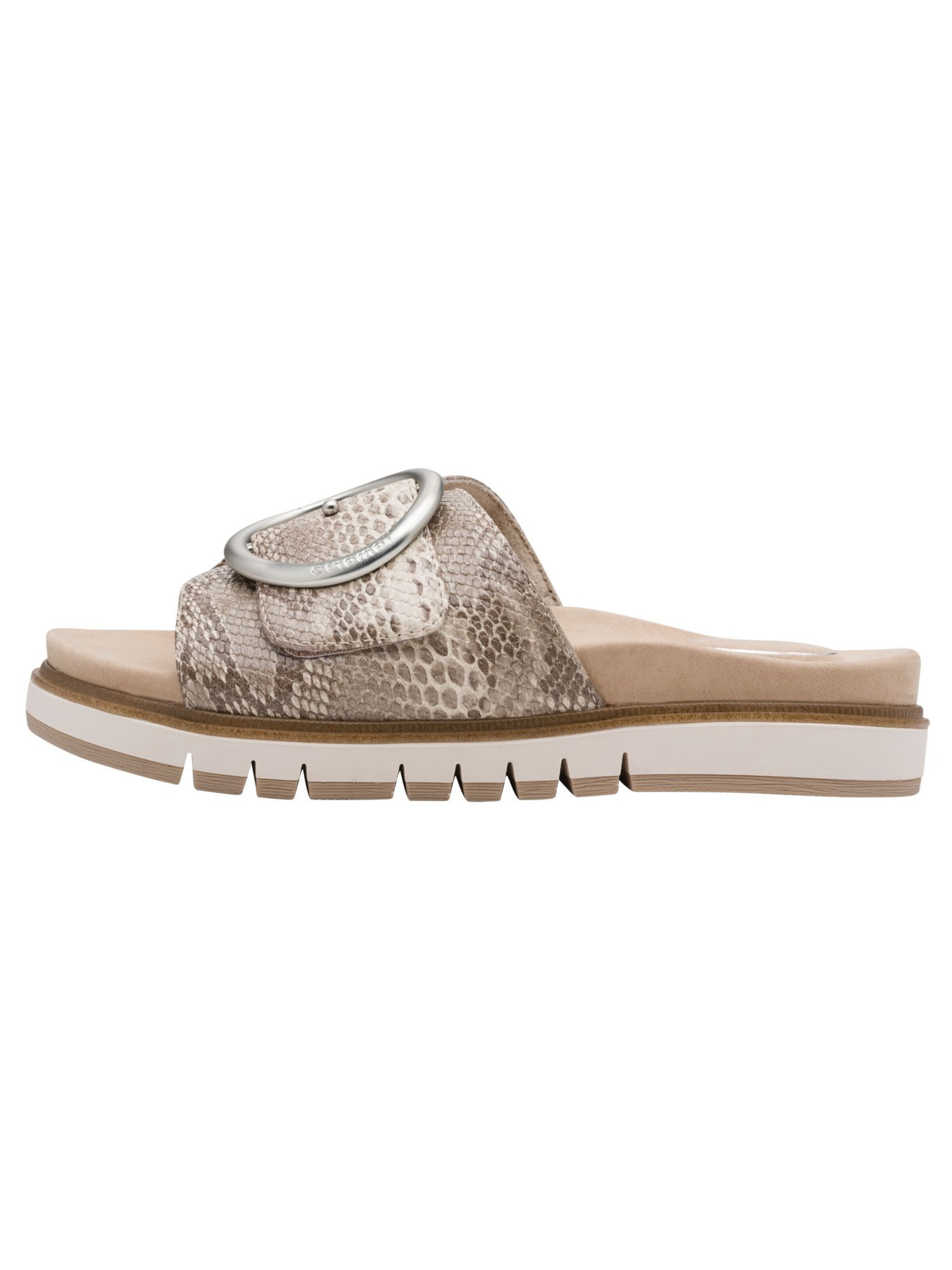 Tamaris Mule in Beige: front