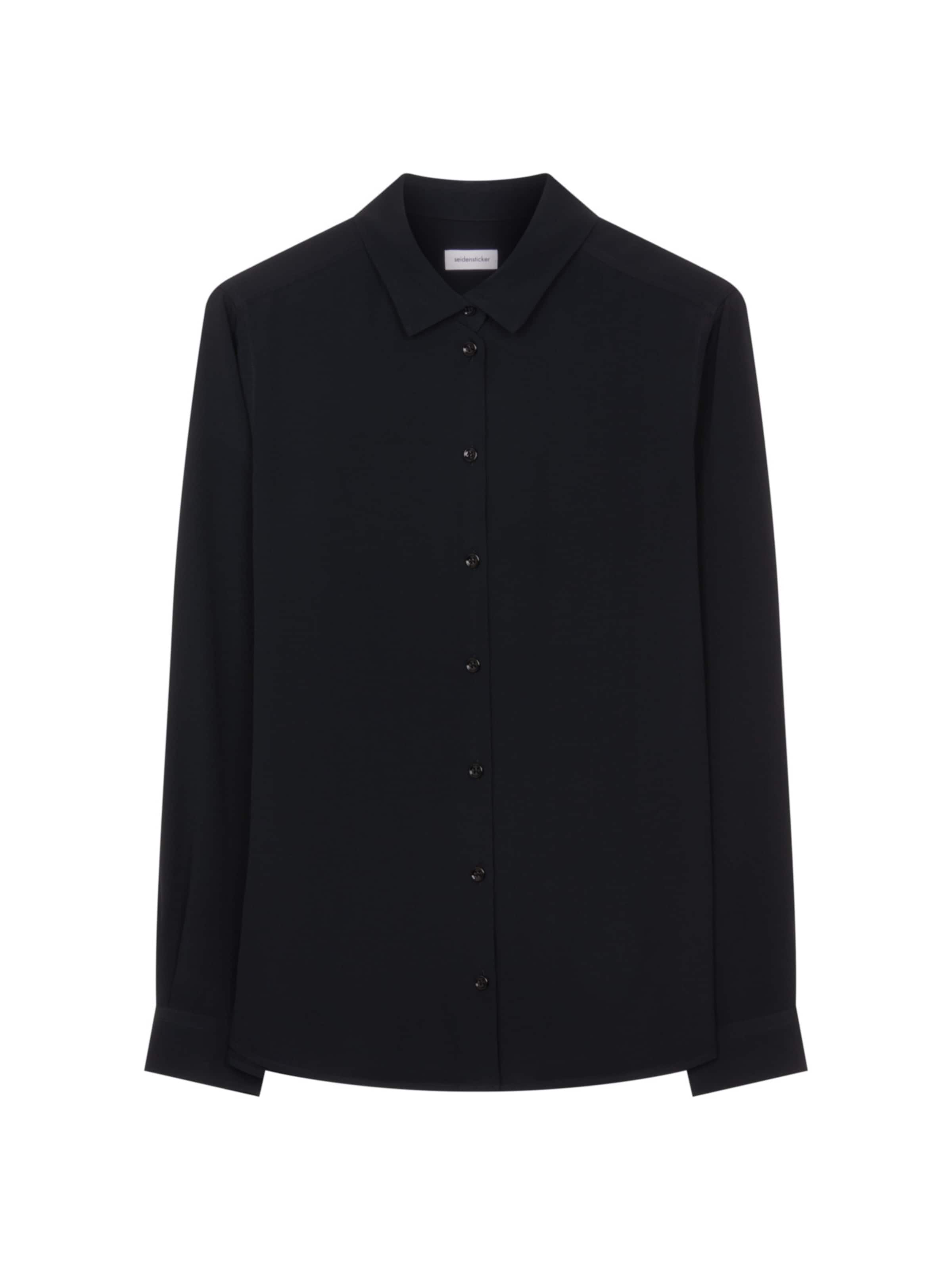 SEIDENSTICKER Blouse 'Schwarze Rose' in Black: front