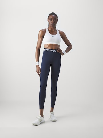 NIKE Skinny Športne hlače 'Pro' | modra barva