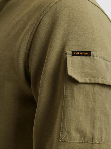 PME Legend Collegepaita 'Pullover with half-zip' värissä vihreä