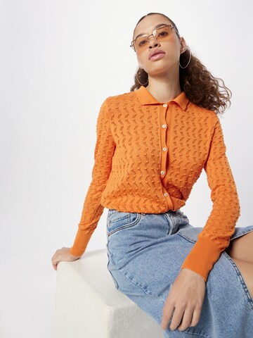 Geacă tricotată de la Dorothy Perkins pe portocaliu