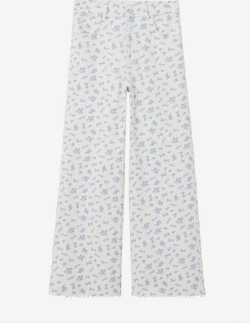 MANGO Wide leg Jeans 'carmen' in Wit: voorkant