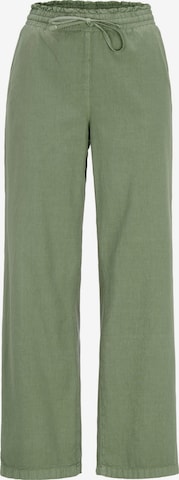 Cellbes of Sweden Loosefit Hose aus gewaschener Baumwolle in Grün: Vorderseite