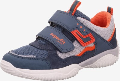 SUPERFIT Sneakers 'Storm' in marine blue / Light grey / Orange, Item view