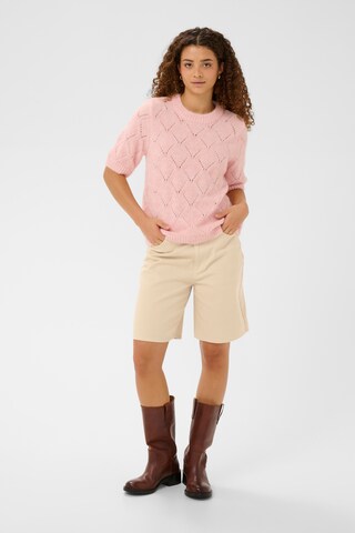 SAINT TROPEZ Regular Trousers 'Polla' in White