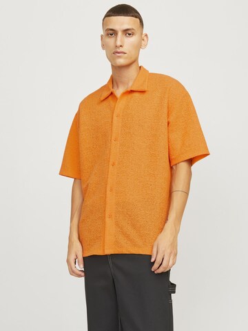 JACK & JONES Comfort fit Overhemd in Oranje: voorkant