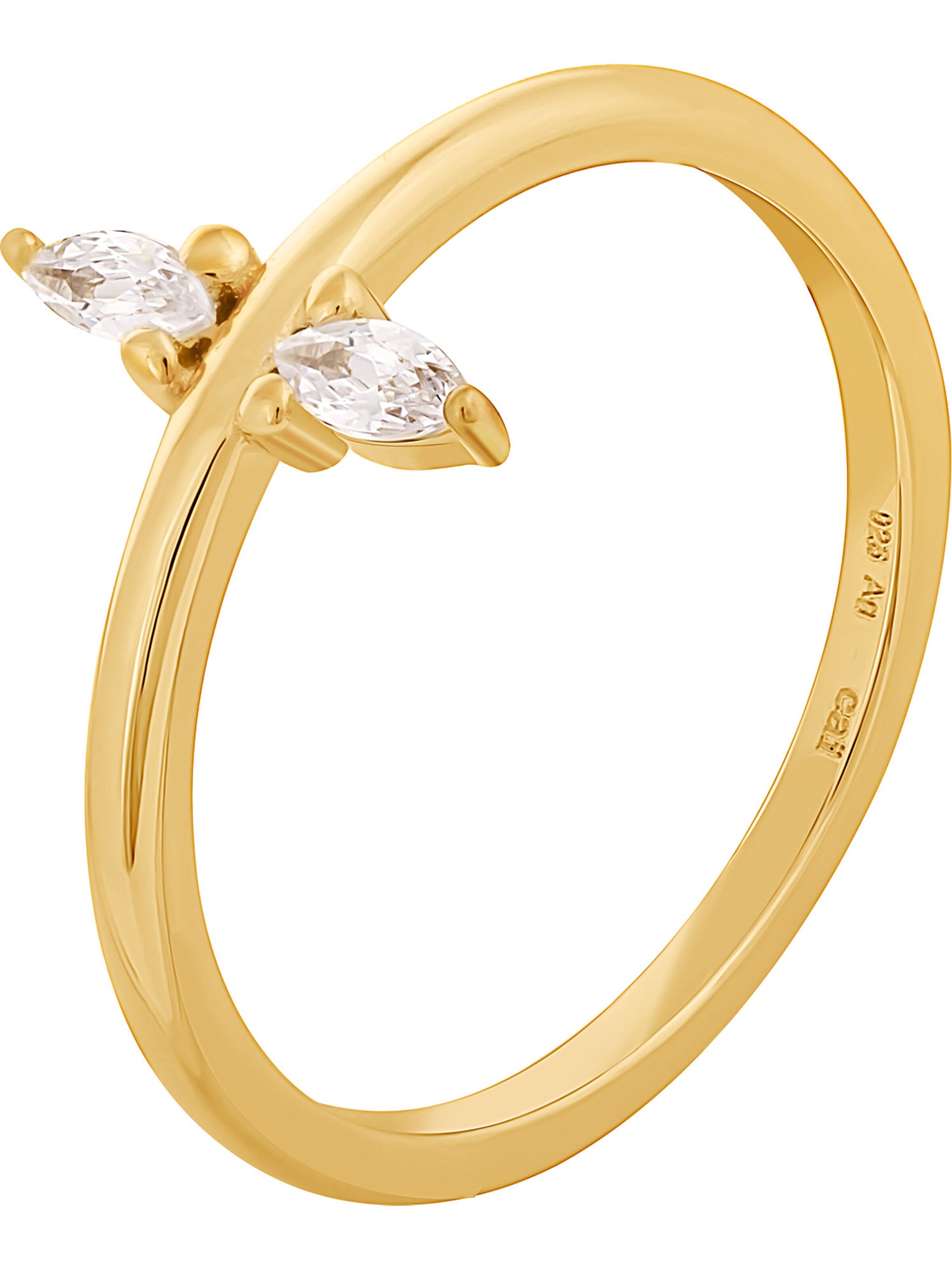 caï Ring in Gold: Vorderseite