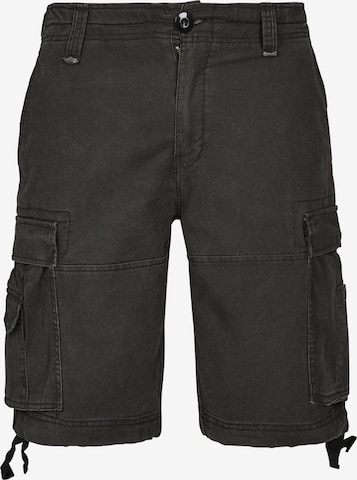 Brandit Regular Карго панталон в черно: отпред