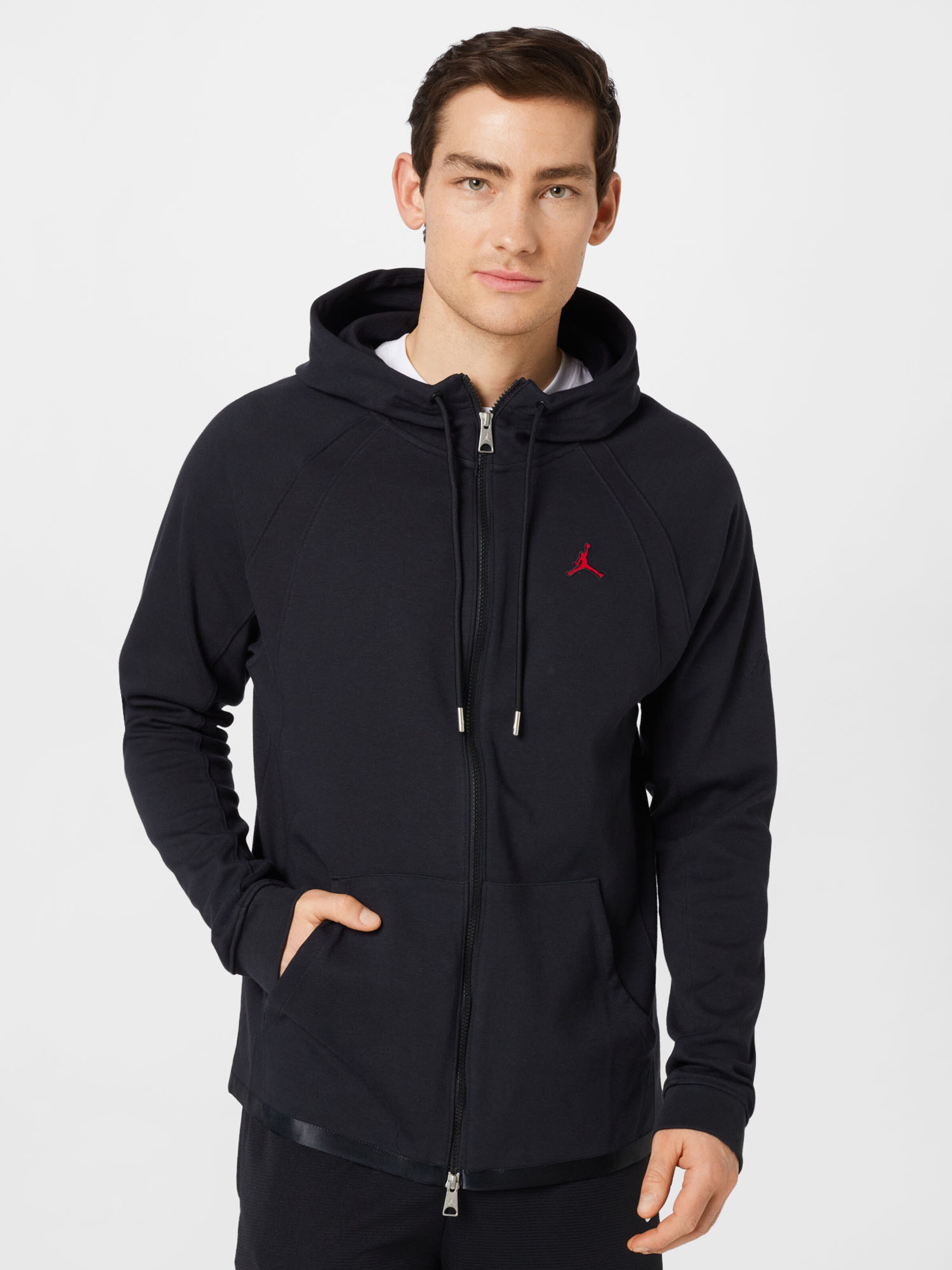 Männer Große Größen Jordan Sweatjacke in Schwarz - OO00820 Männer Große Größen Jordan Sweatjacke in Schwarz - OO00820