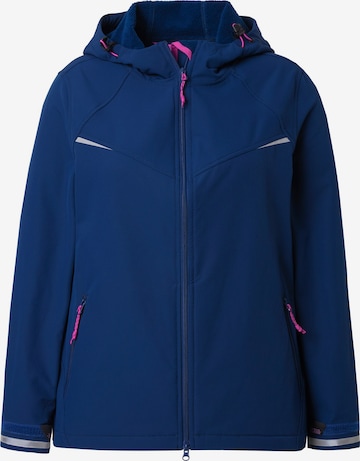 Ulla Popken Functionele jas in Blauw: voorkant