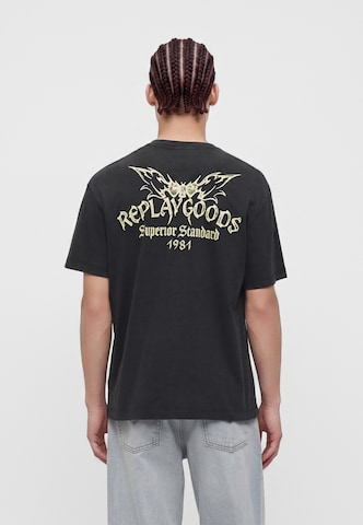 REPLAY - Camiseta en negro: frente