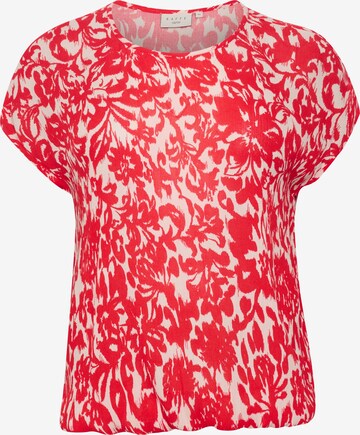 KAFFE CURVE Blouse 'Ella' in Rood: voorkant