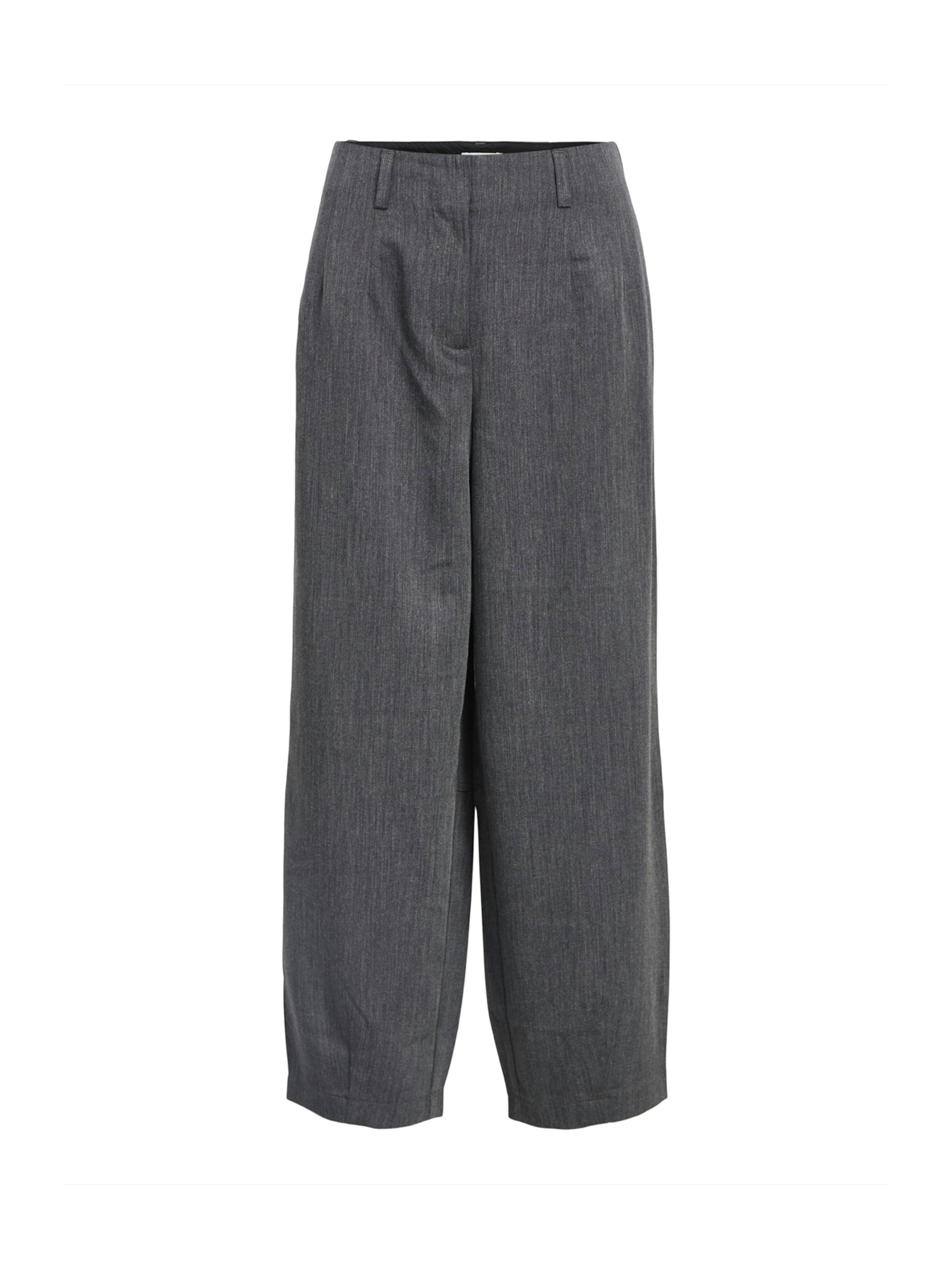 OBJECT - Pierna ancha Pantalón 'OBJIVALO' en gris: frente