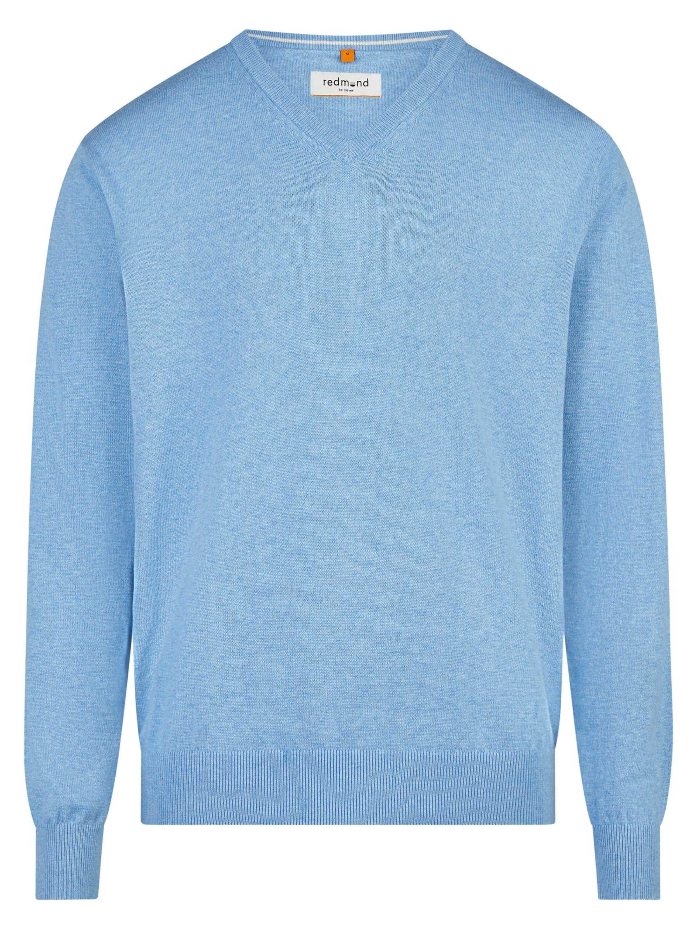 redmond Pullover 'Basic'‌‌‌‌‌‌‌ in Blau: Vorderseite