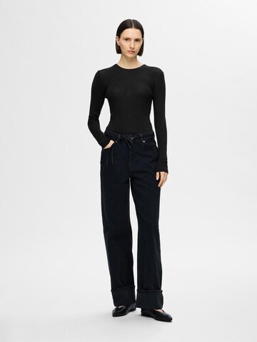 Pull-over 'SLFNaja' SELECTED FEMME en noir