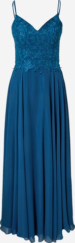 mascara Evening Dress in Blue: front