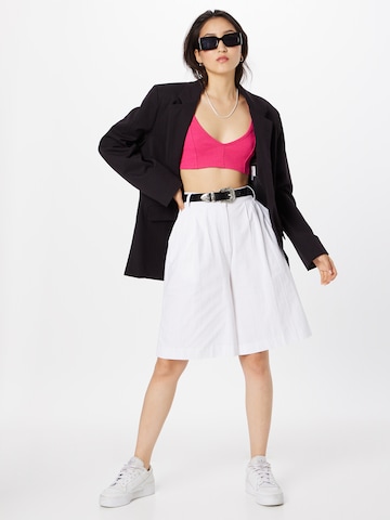 Nasty Gal Loosefit Παντελόνι σε λευκό