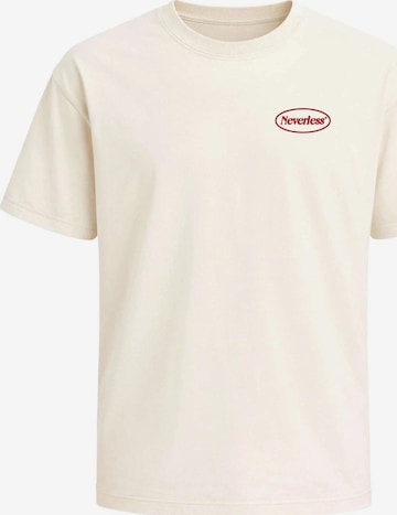 Neverless Shirt 'Hug Me' in Beige: Vorderseite