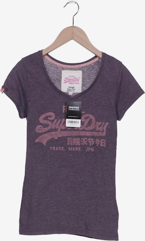 Superdry T-Shirt XS in Lila: predná strana