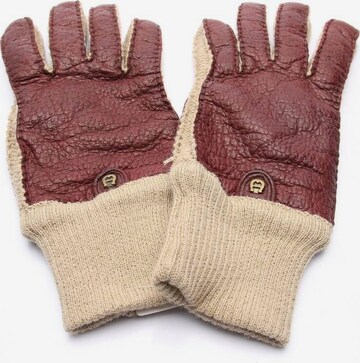 AIGNER Gloves in M in Beige: front