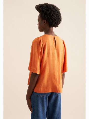 SEIDENSTICKER Blouse 'Schwarze Rose' in Oranje