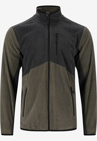 Whistler Athletic Fleece Jacket 'Greyson' in Brown: front