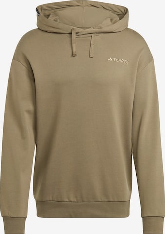 ADIDAS TERREX - Sweatshirt de desporto em verde: frente