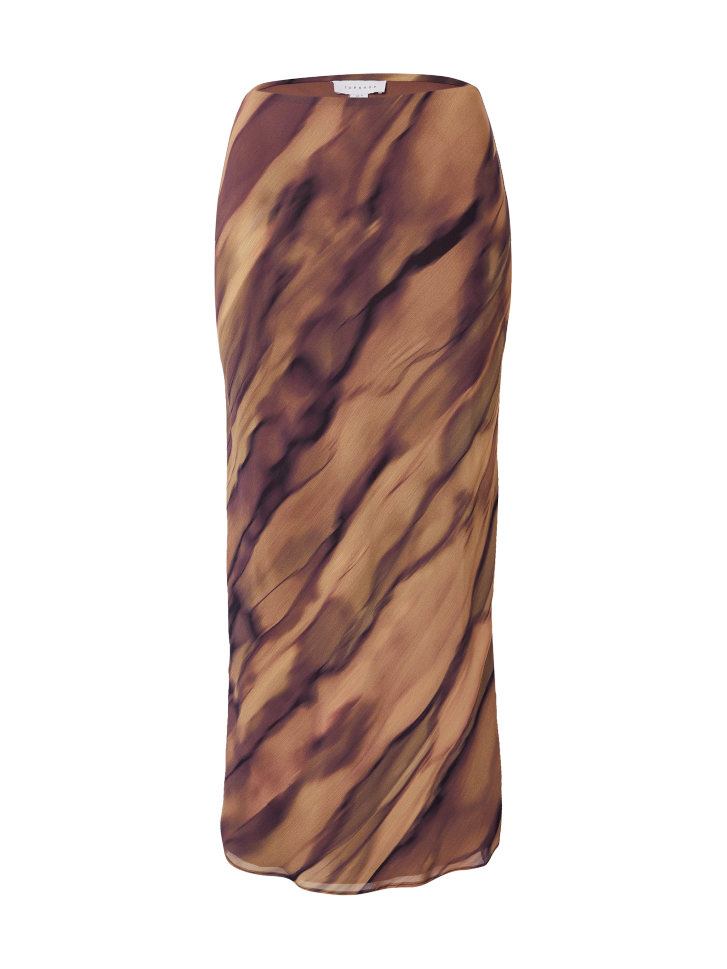 TOPSHOP Sukňa 'EA' - Hnedá: predná strana