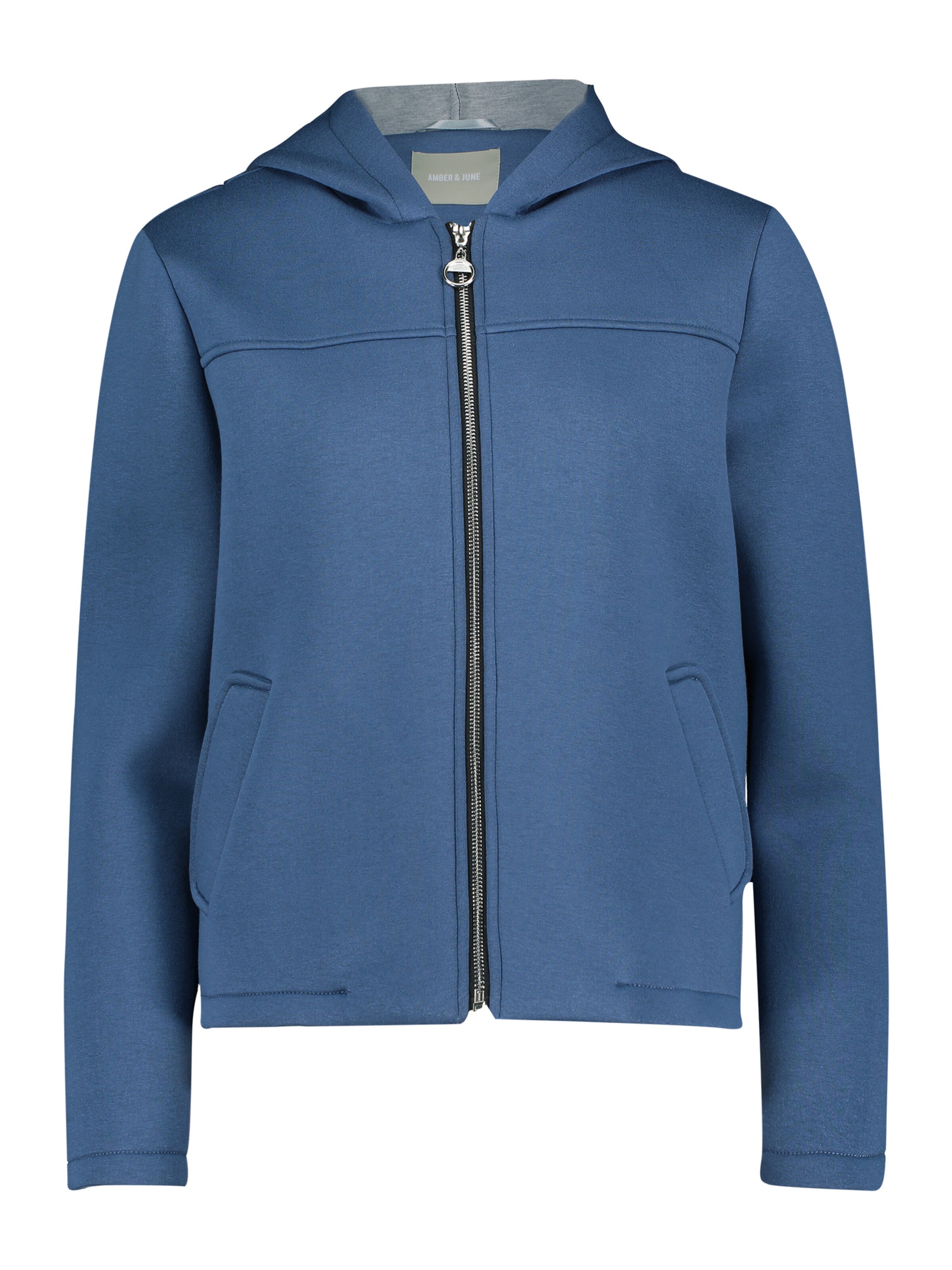 Amber & June Sweat jacket in Blue: front