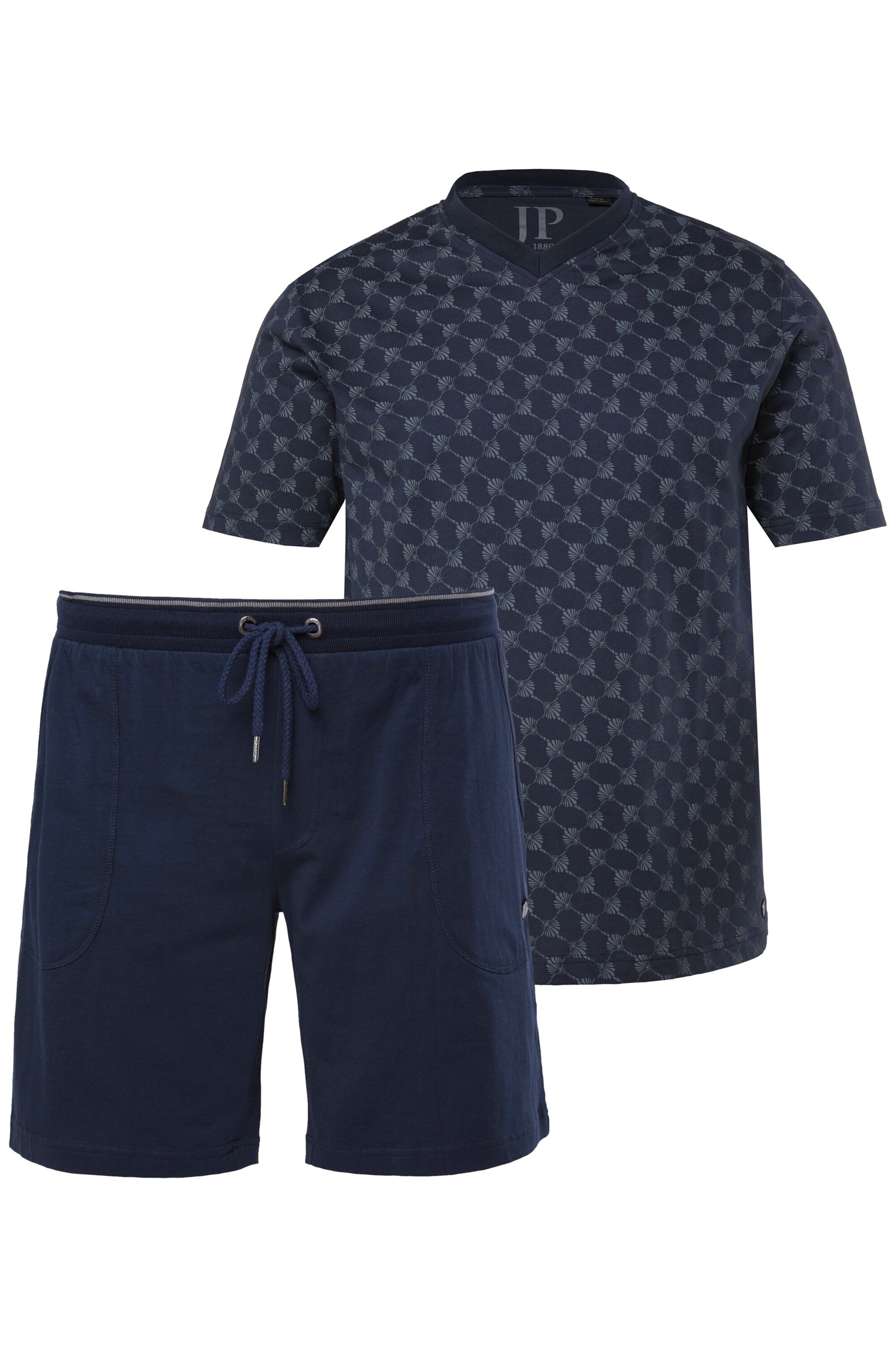 JP1880 Pajama short in Blue: front