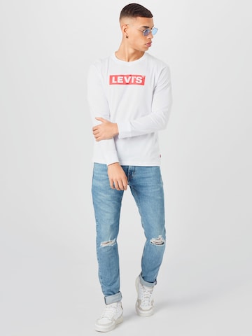 LEVI'S ® Тениска 'Relaxed LS Graphic Tee' в бяло