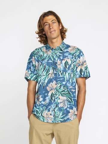 Volcom Regular fit Button Up Shirt 'Marble' in Blue: front
