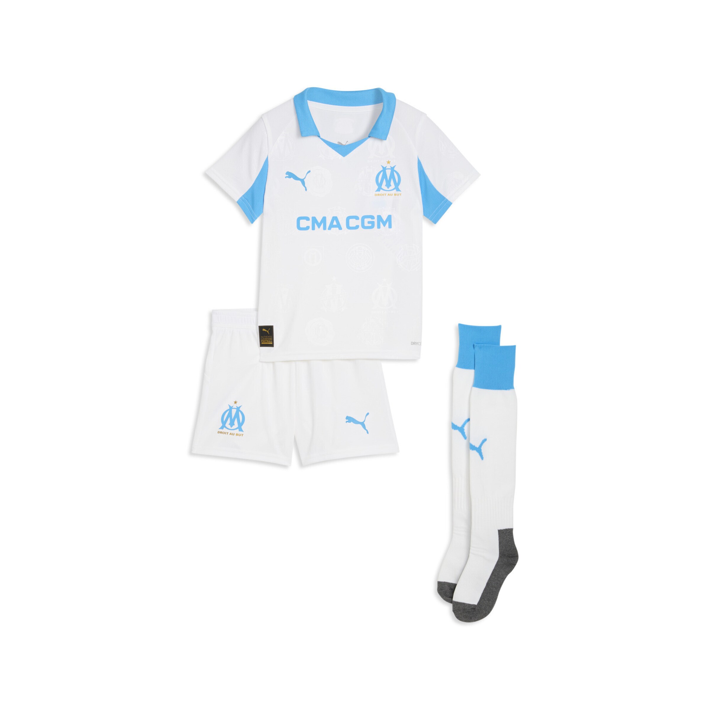 PUMA Tracksuit 'Olympique de Marseille 25/26' in White: front