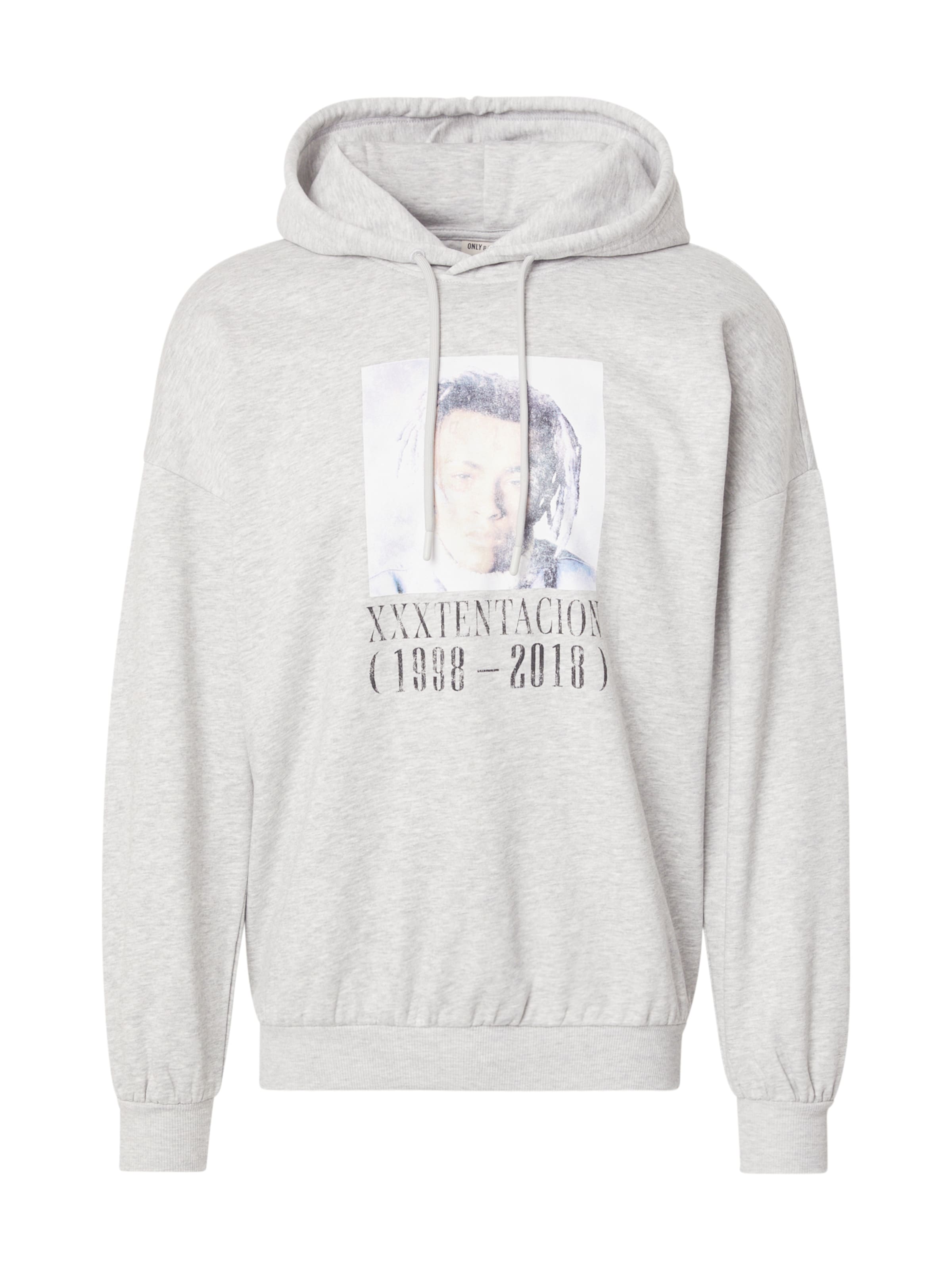 Only & Sons Sweatshirt 'ONSTENTACION' in Grey: front