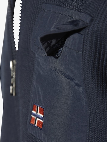 Jan Vanderstorm Zip-Up Hoodie in Blue
