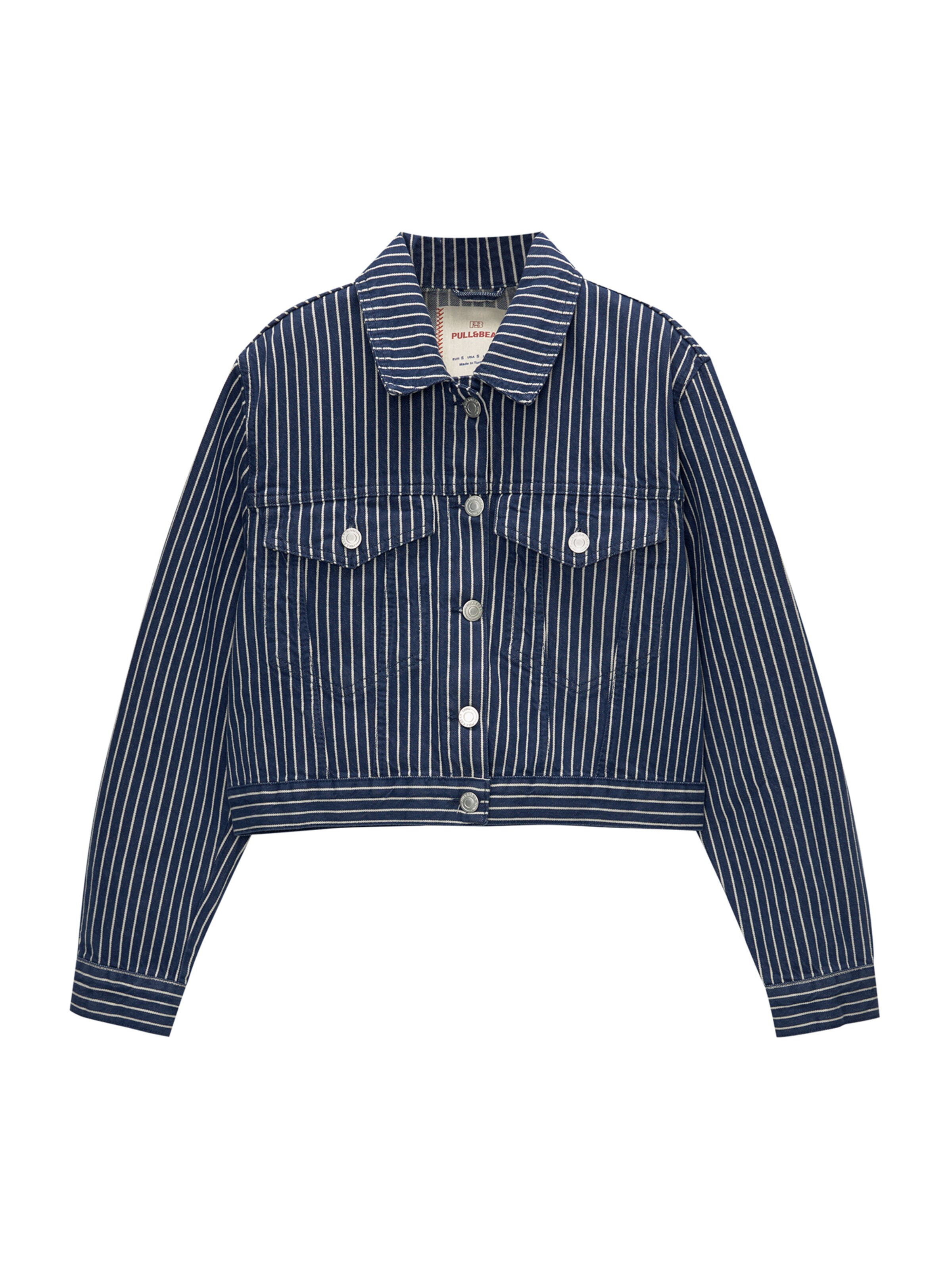 Pull&BearPrijelazna jakna - plava boja: prednji dio