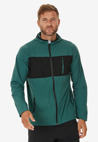 ENDURANCE Athletic Jacket in Green: front