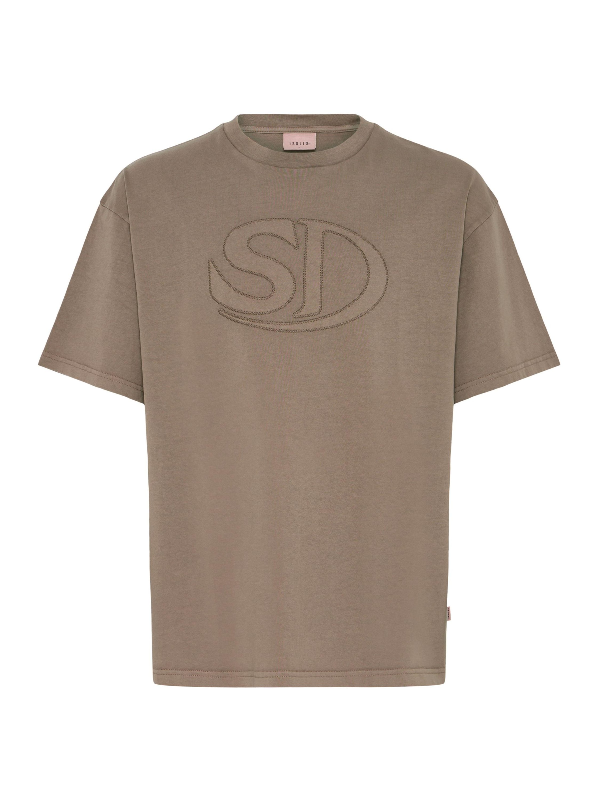 !Solid Shirt ' SDUncaster ' in Bruin: voorkant